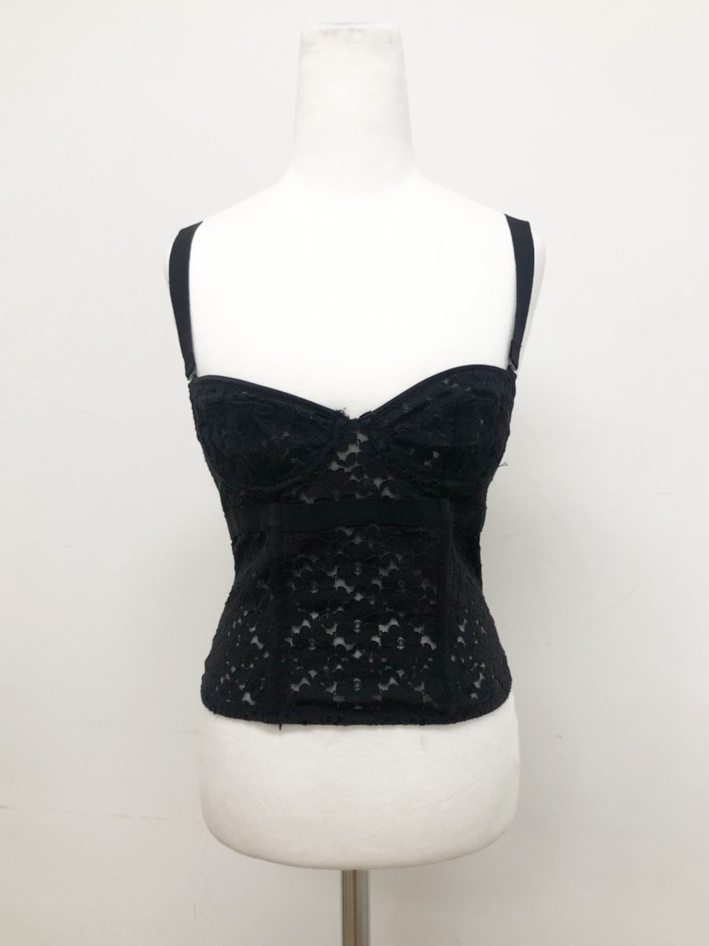 Sonia Rykiel H&amp;M Collaboration Black Lace Corset Top