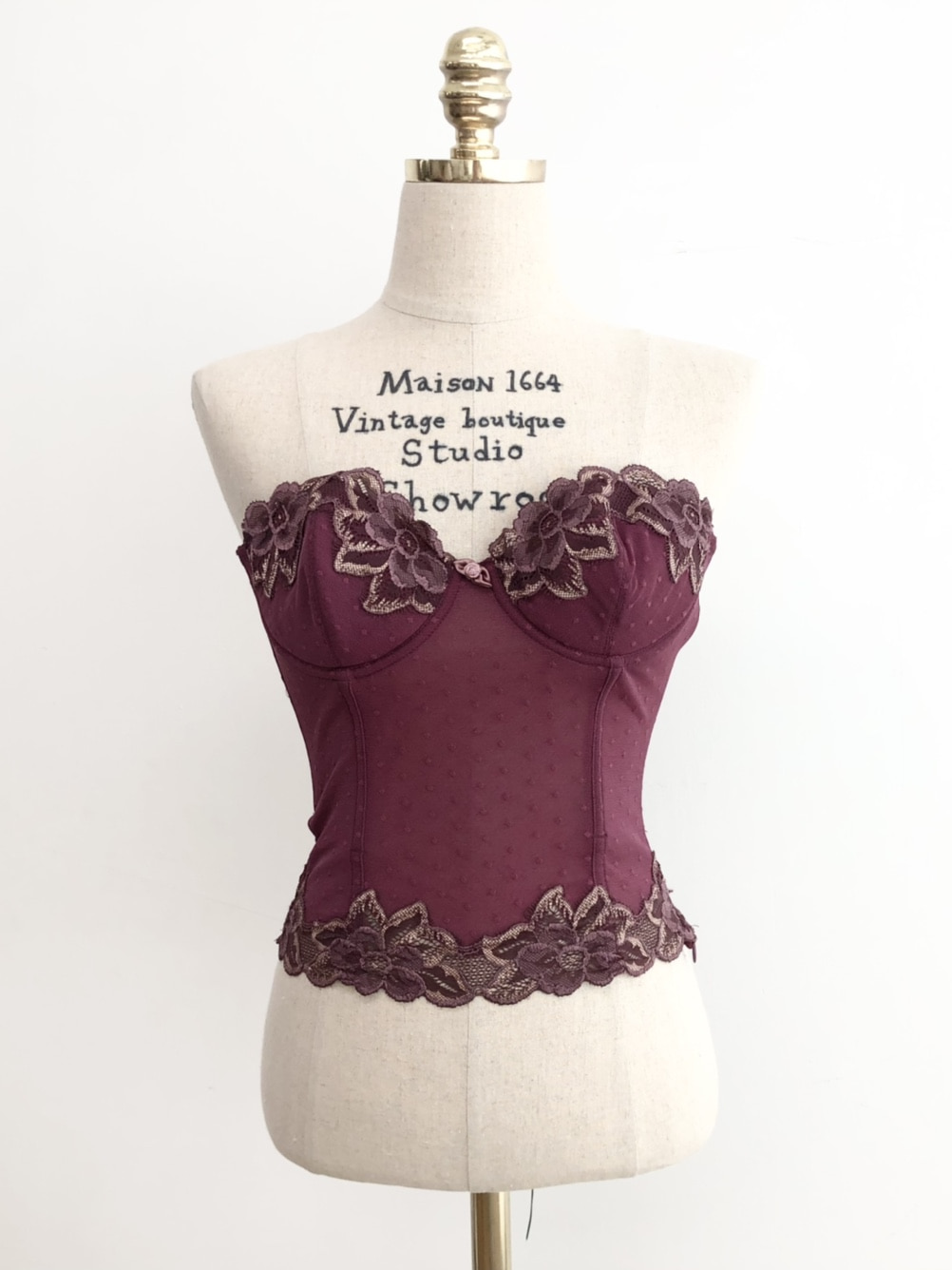 Purple lace detail corset top 70 C