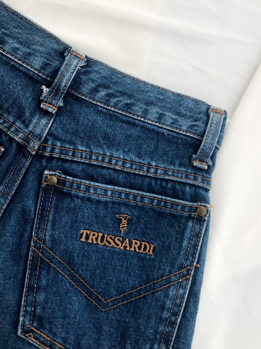 Trussardi Blue Denim High Waist Jeans [23 inch]