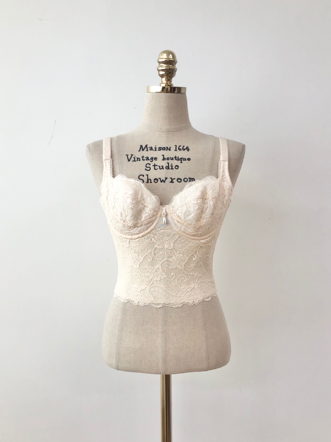 Nude Flower Lace Corset Top 85 B