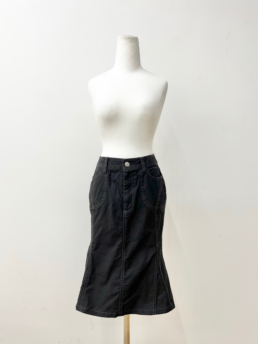 Elle Charcoal Mermed Skirt [24 inch]