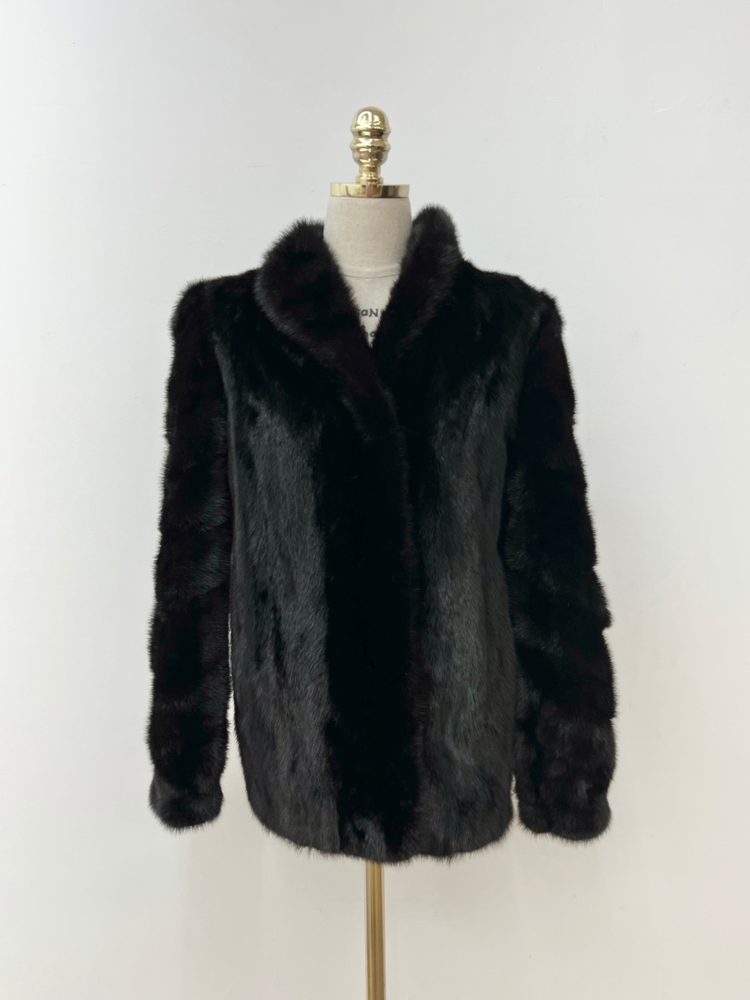 Saga Mink Black Real Fur Jacket