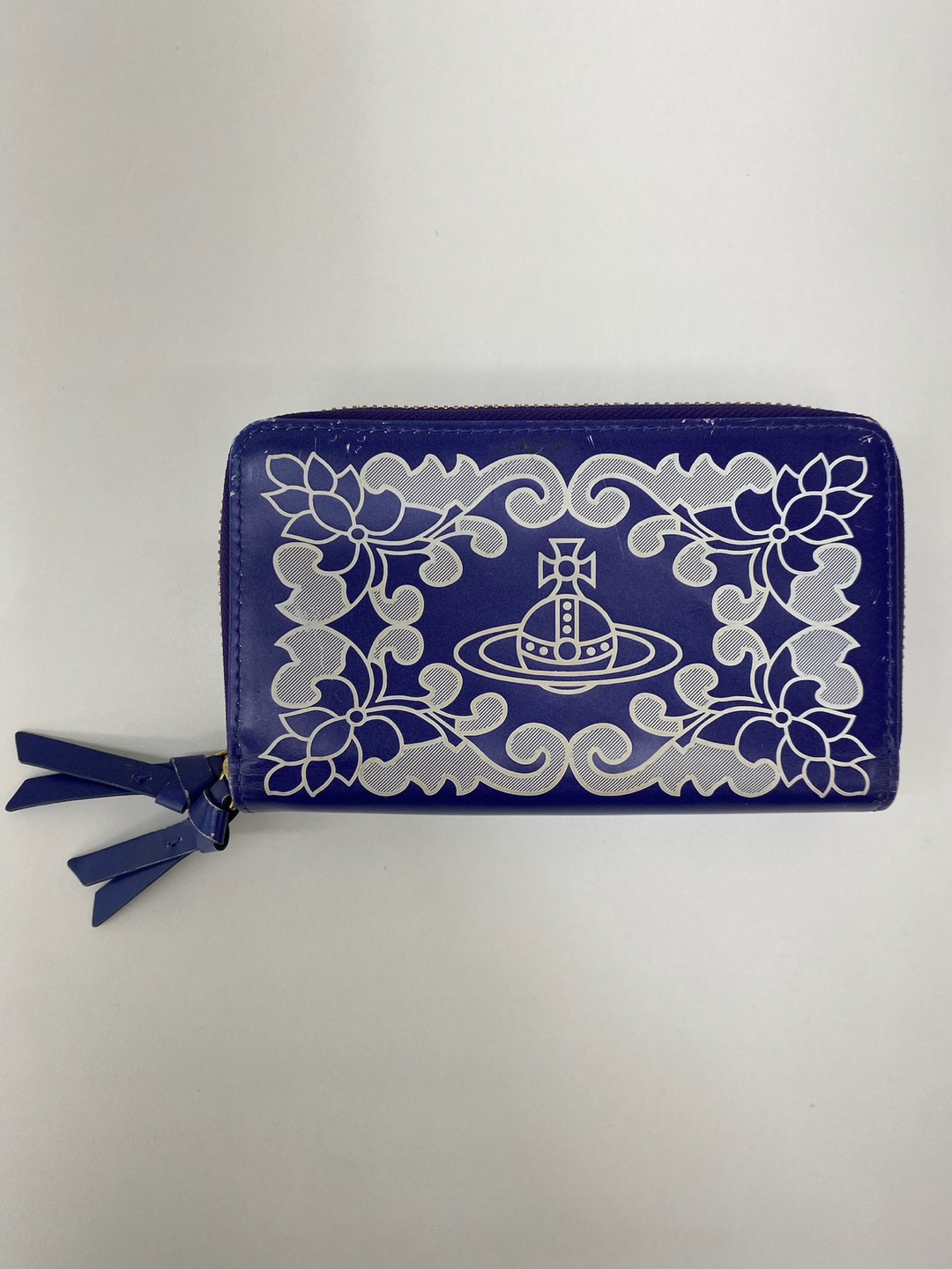Vivienne Westwood Purple Double Zipper Long Wallet