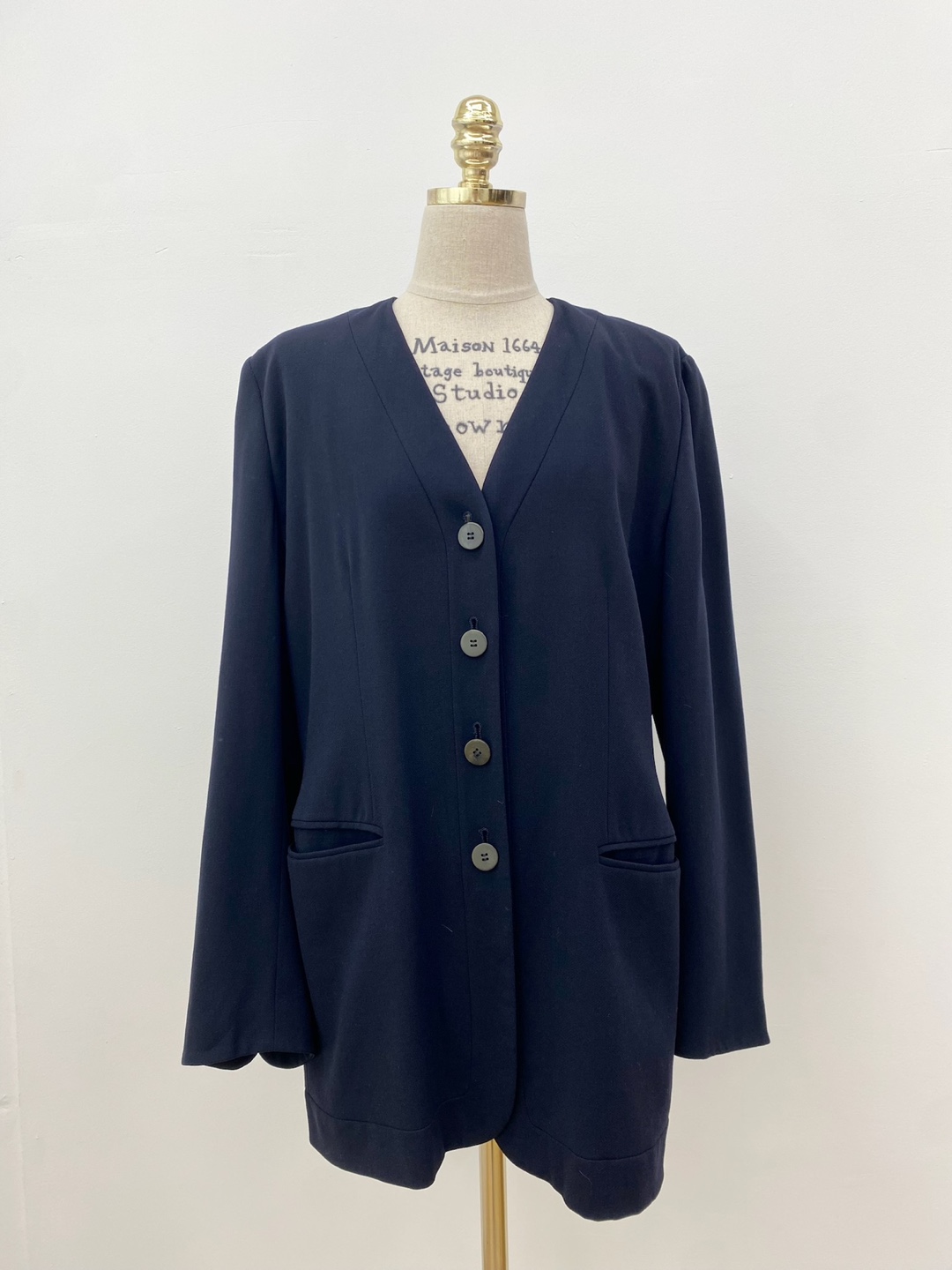 Giorgio Armani Navy Wool Classic Jacket (made in italy)