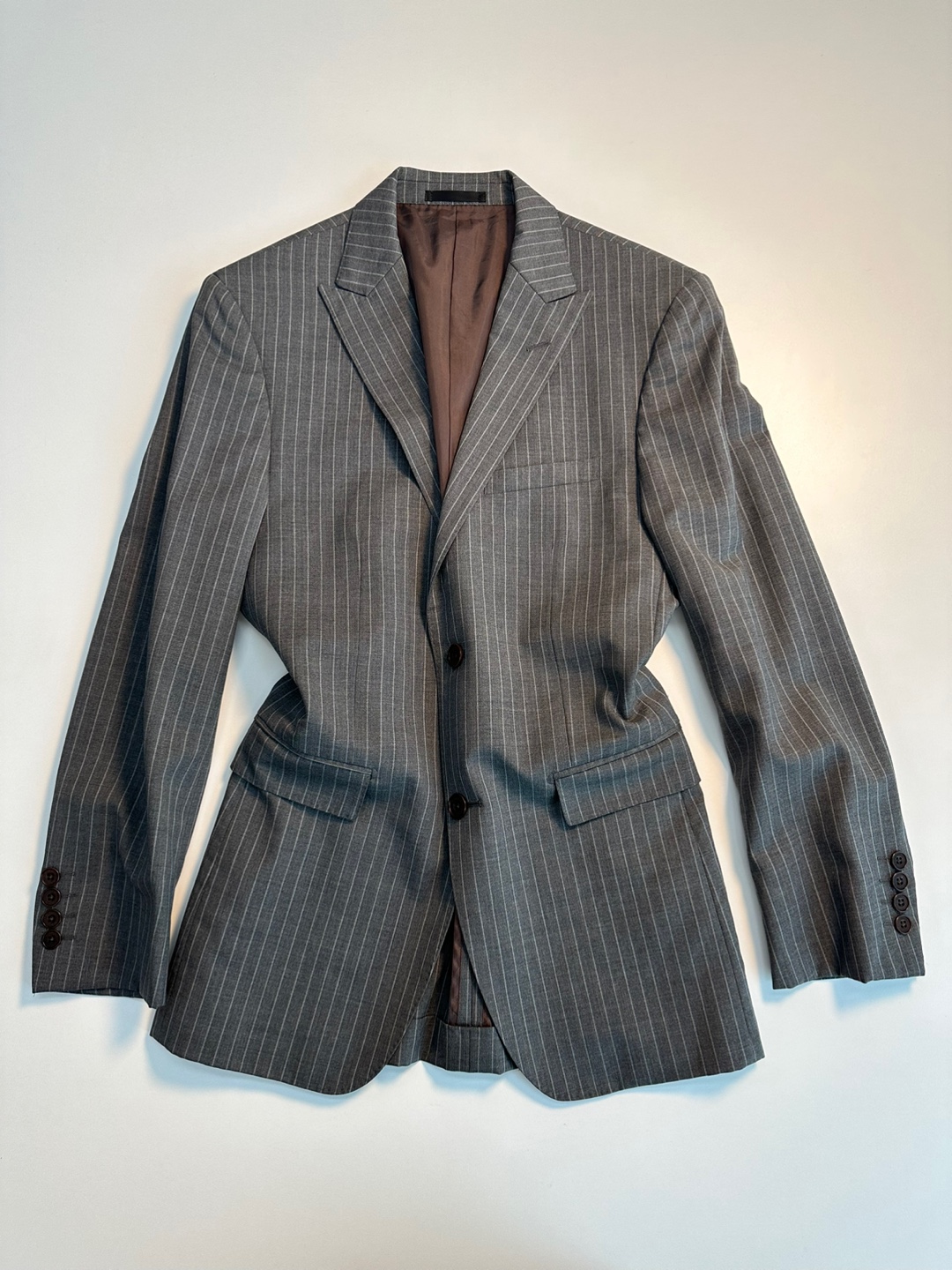 Burberry Gray Pin stripe jacket