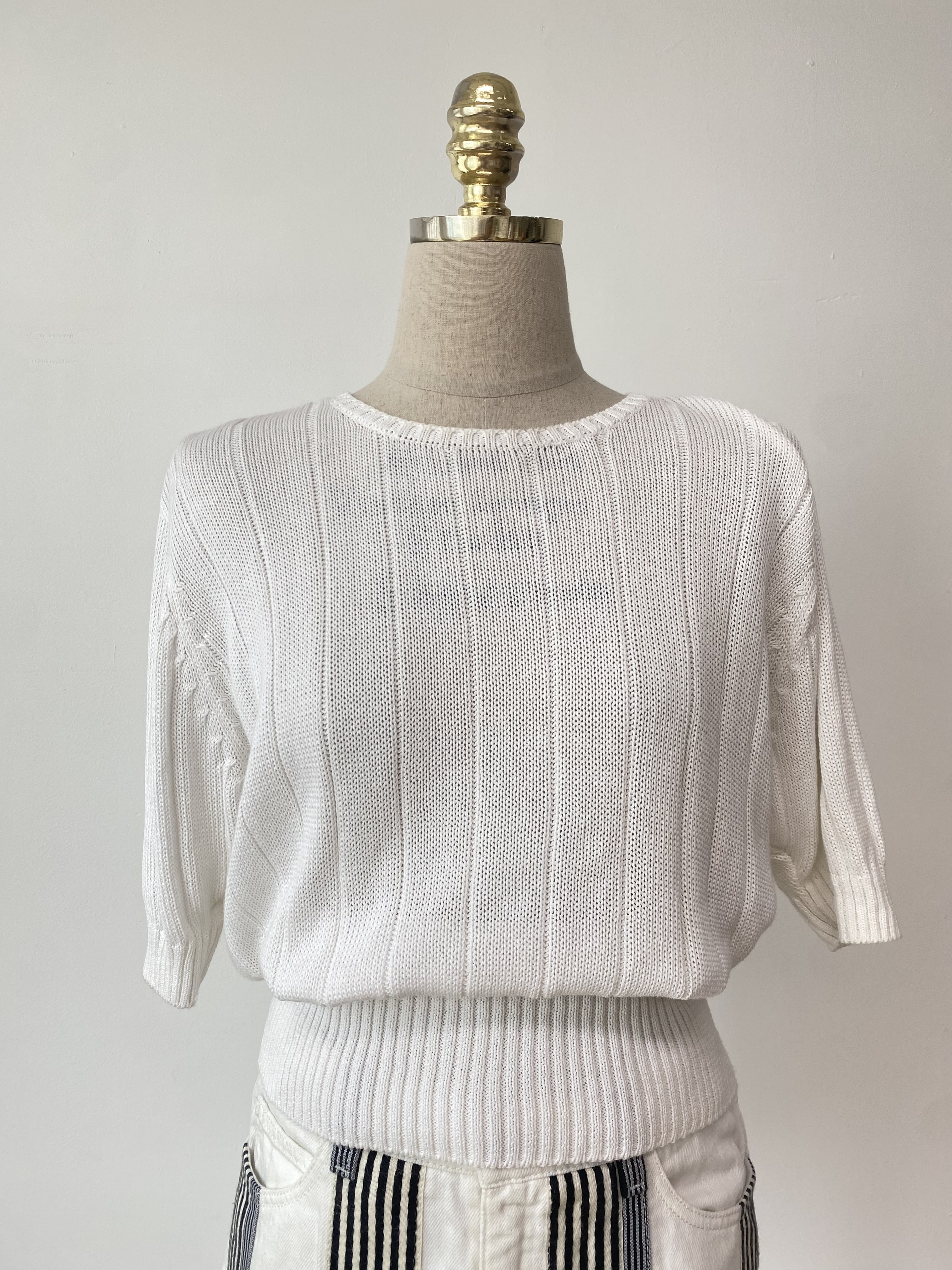 Ungaro white knit top