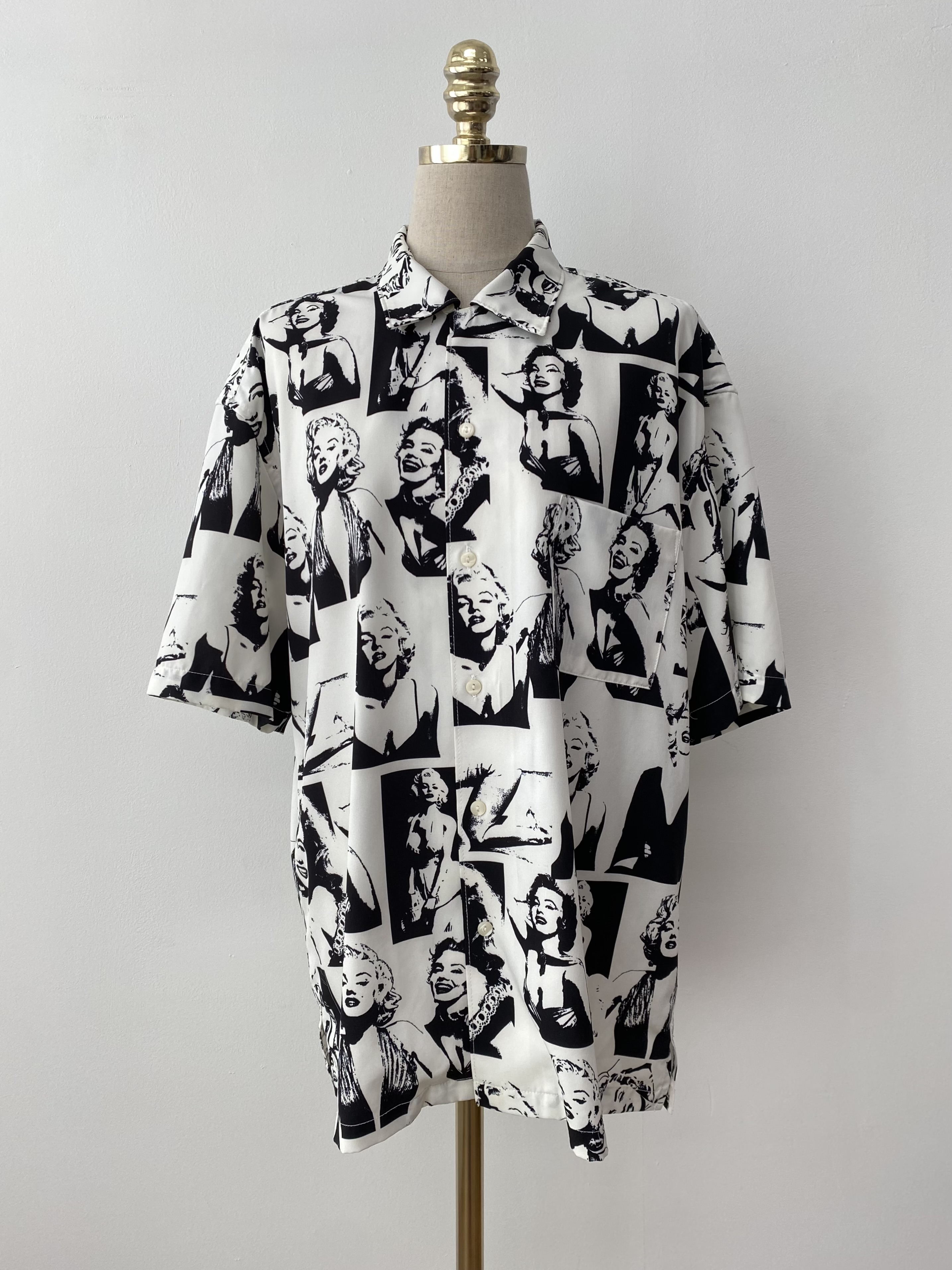Marilyn Monroe printed short sleeve shirt