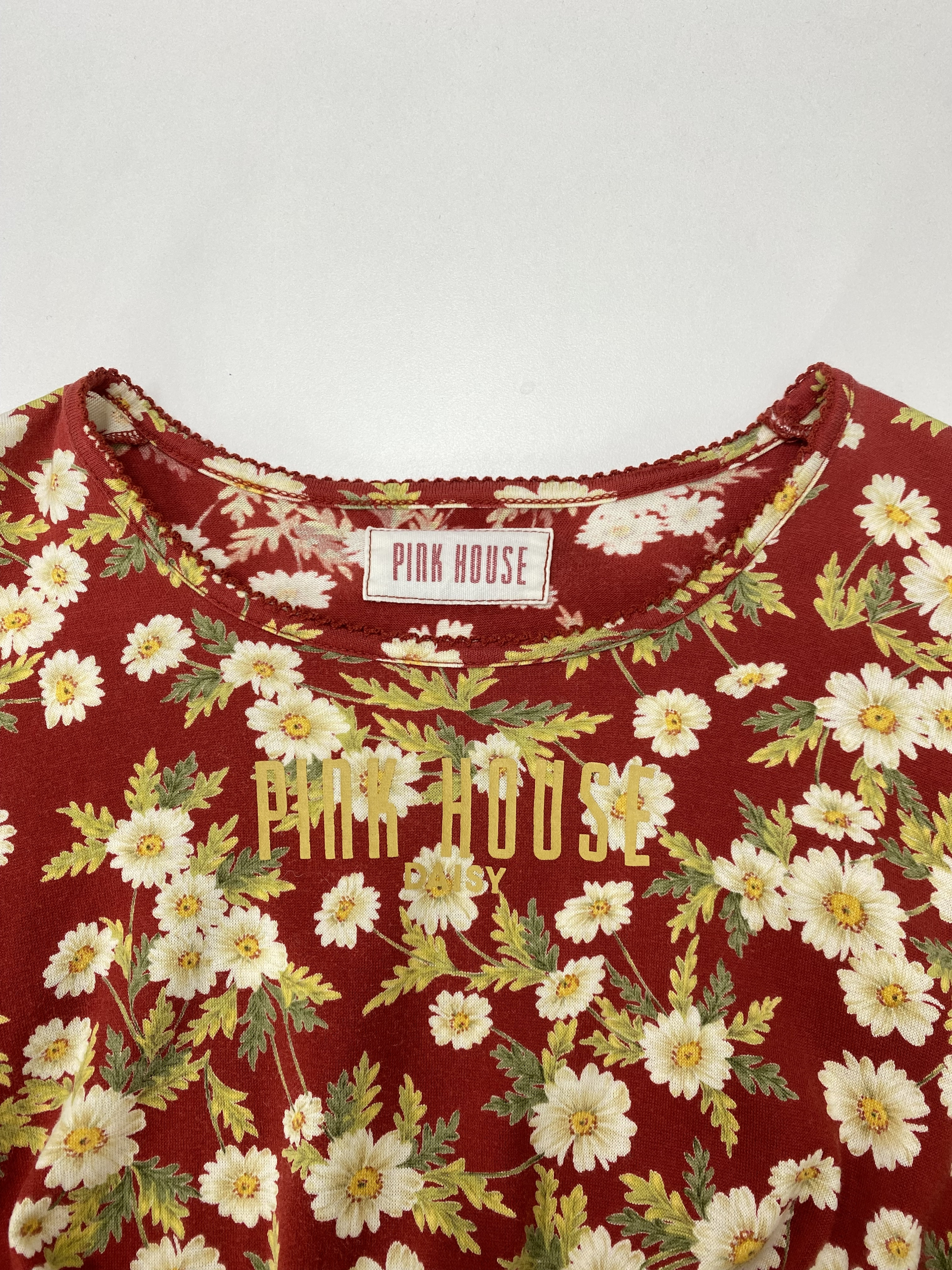 Pinkhouse red daisy top