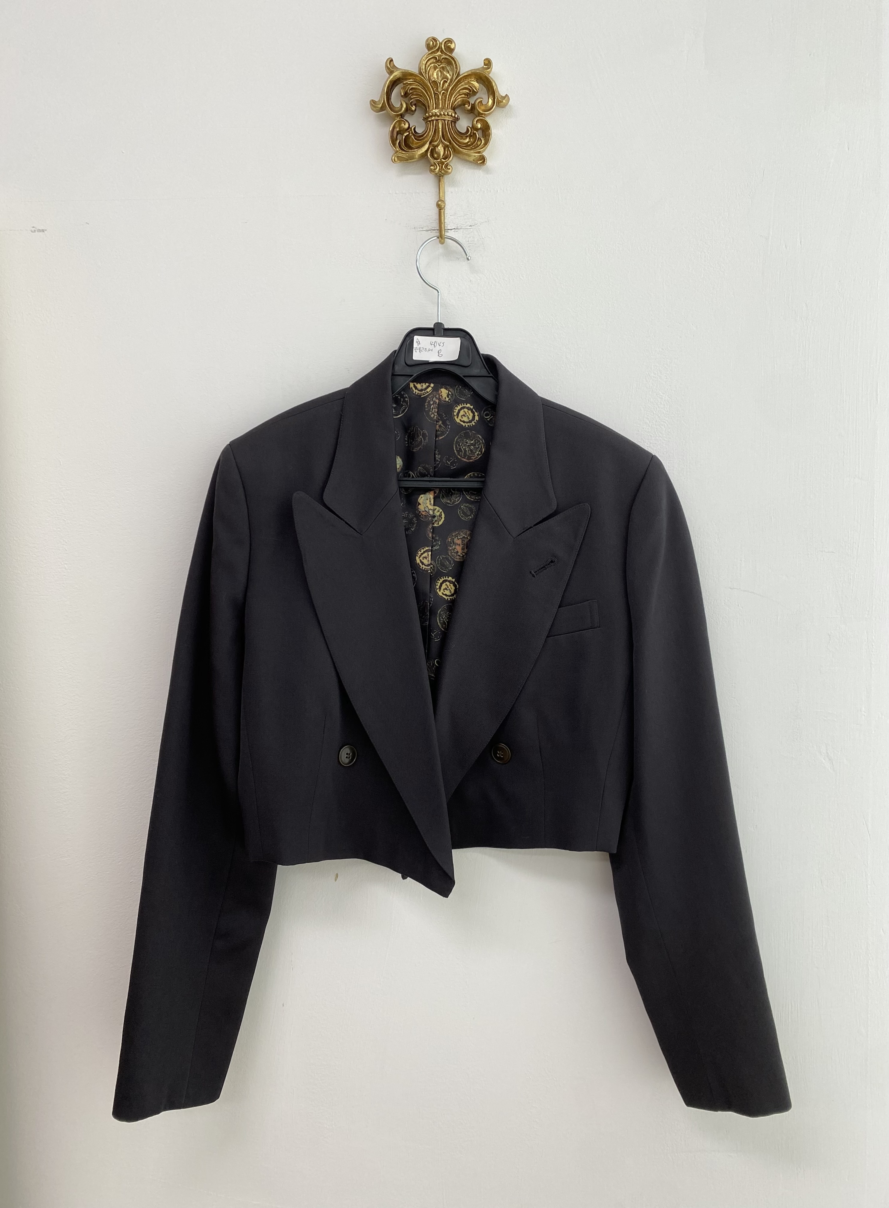 Jean Paul Gaultie black crop open jacket