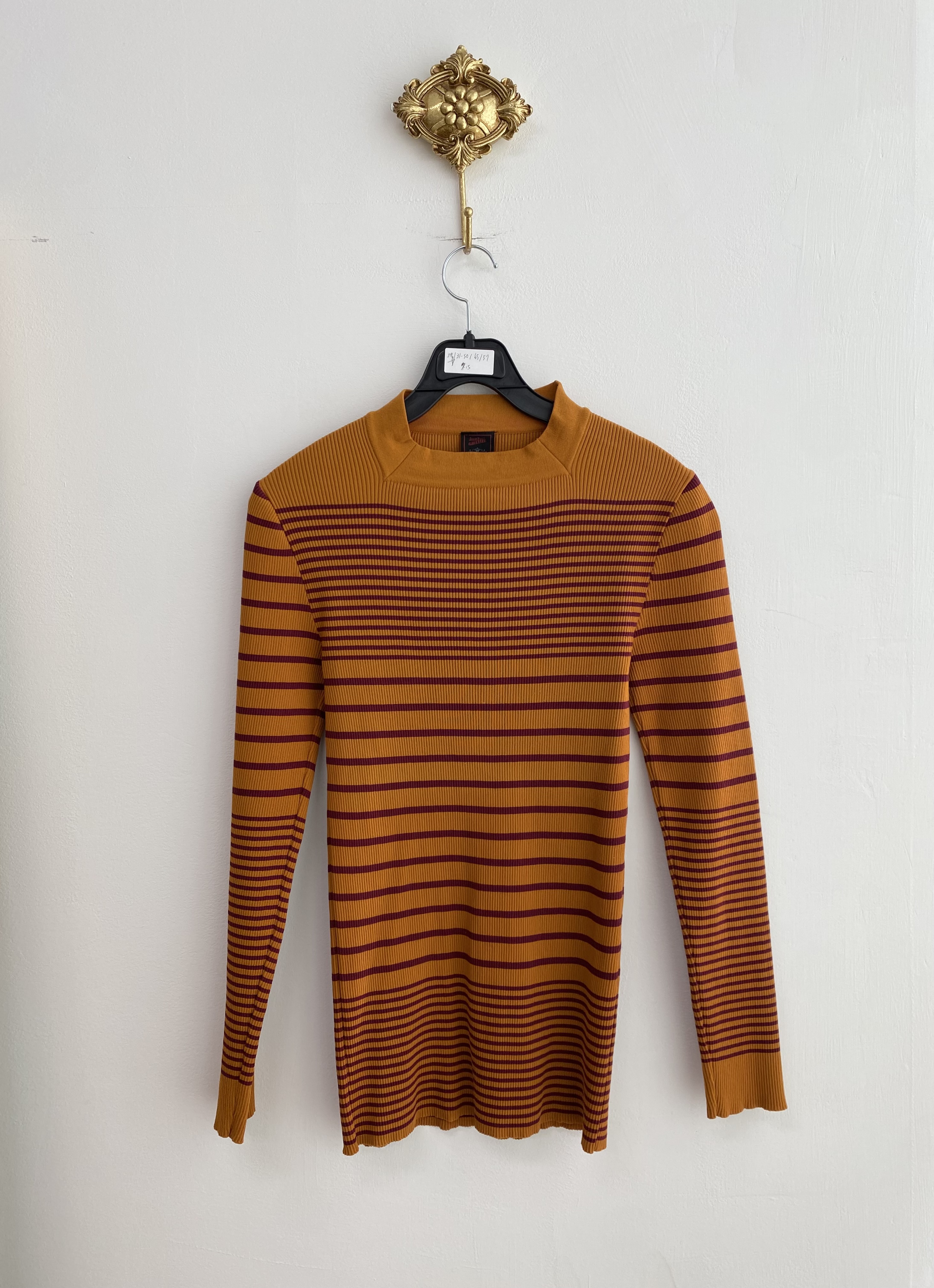 Jean Paul Gaultie orange purple stripe nylon long top