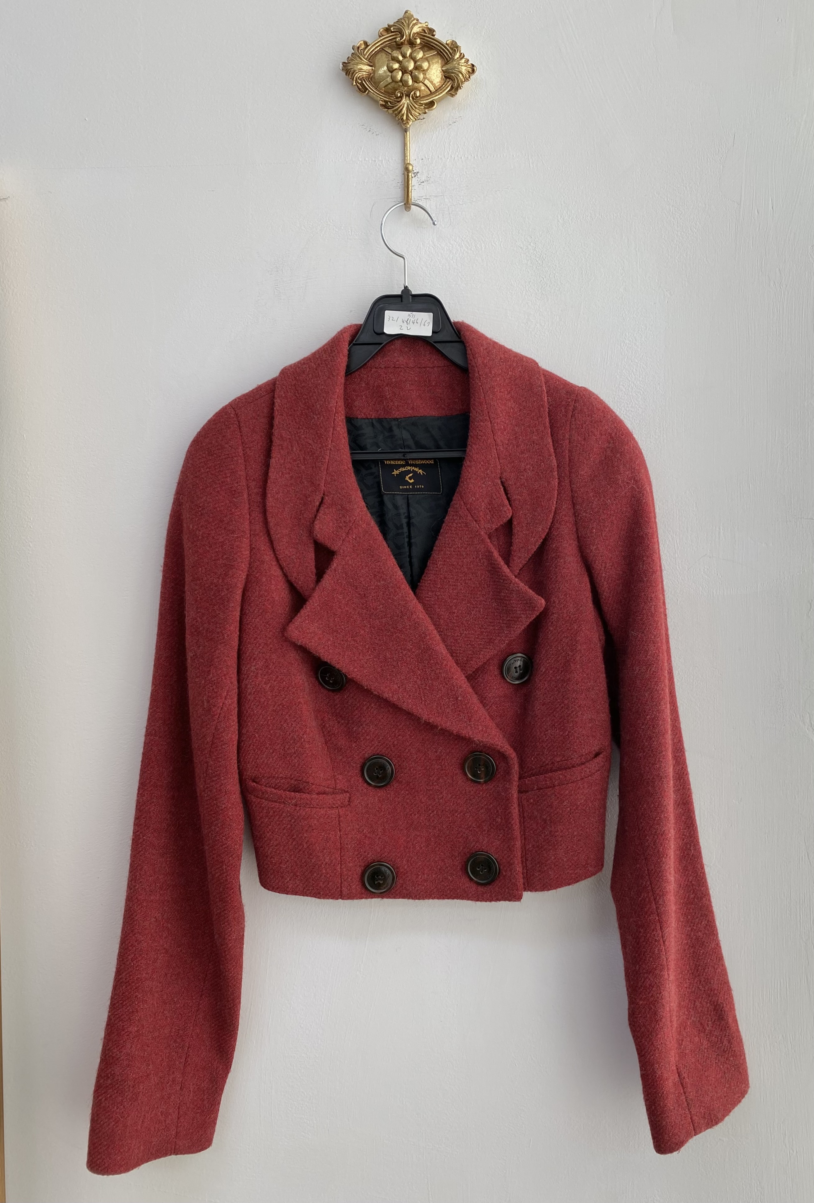 Vivienne Westwood red double short jacket (made in slovakia)