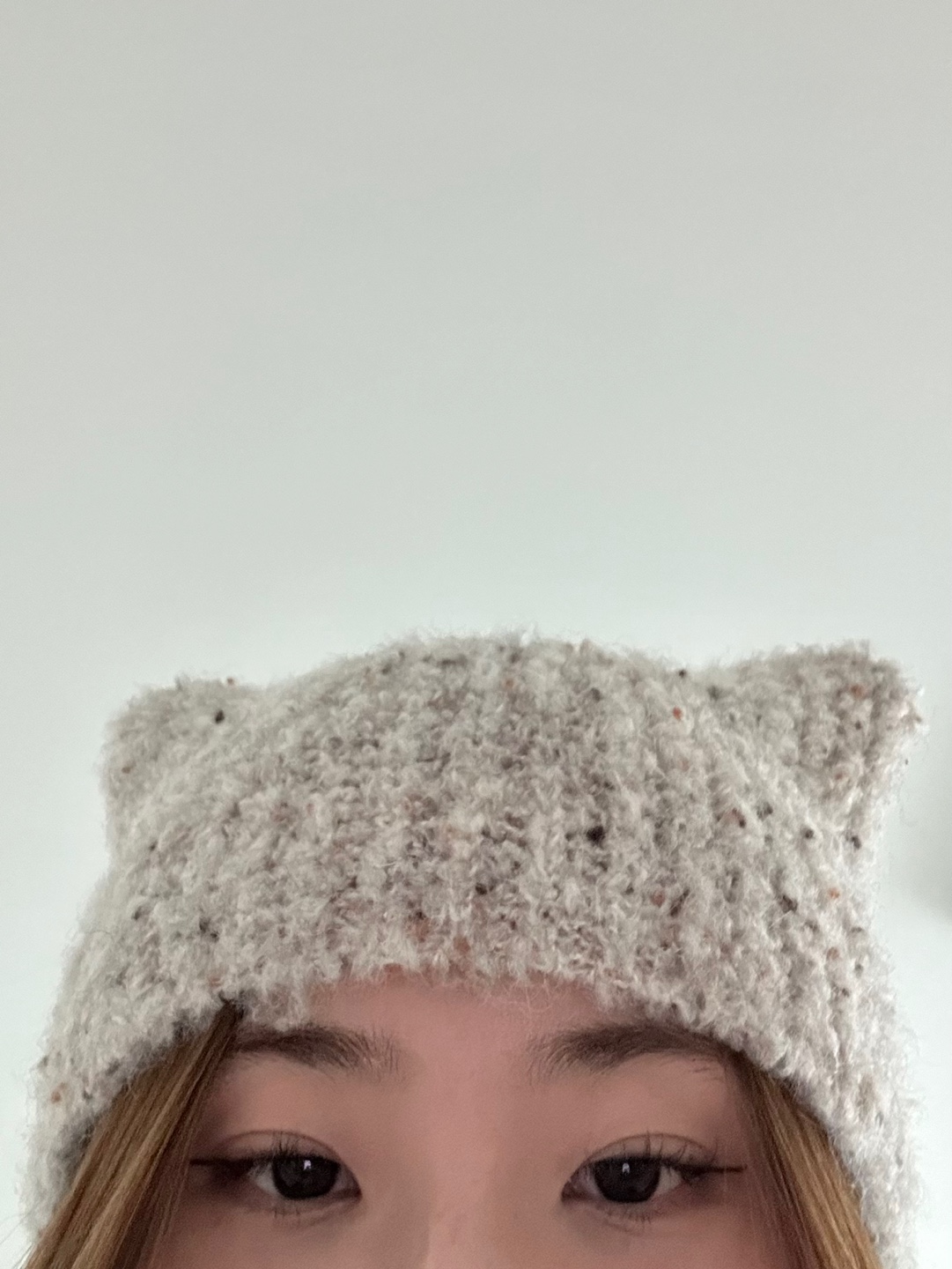 Cat Bokashi Wool Knit Beanie Hat