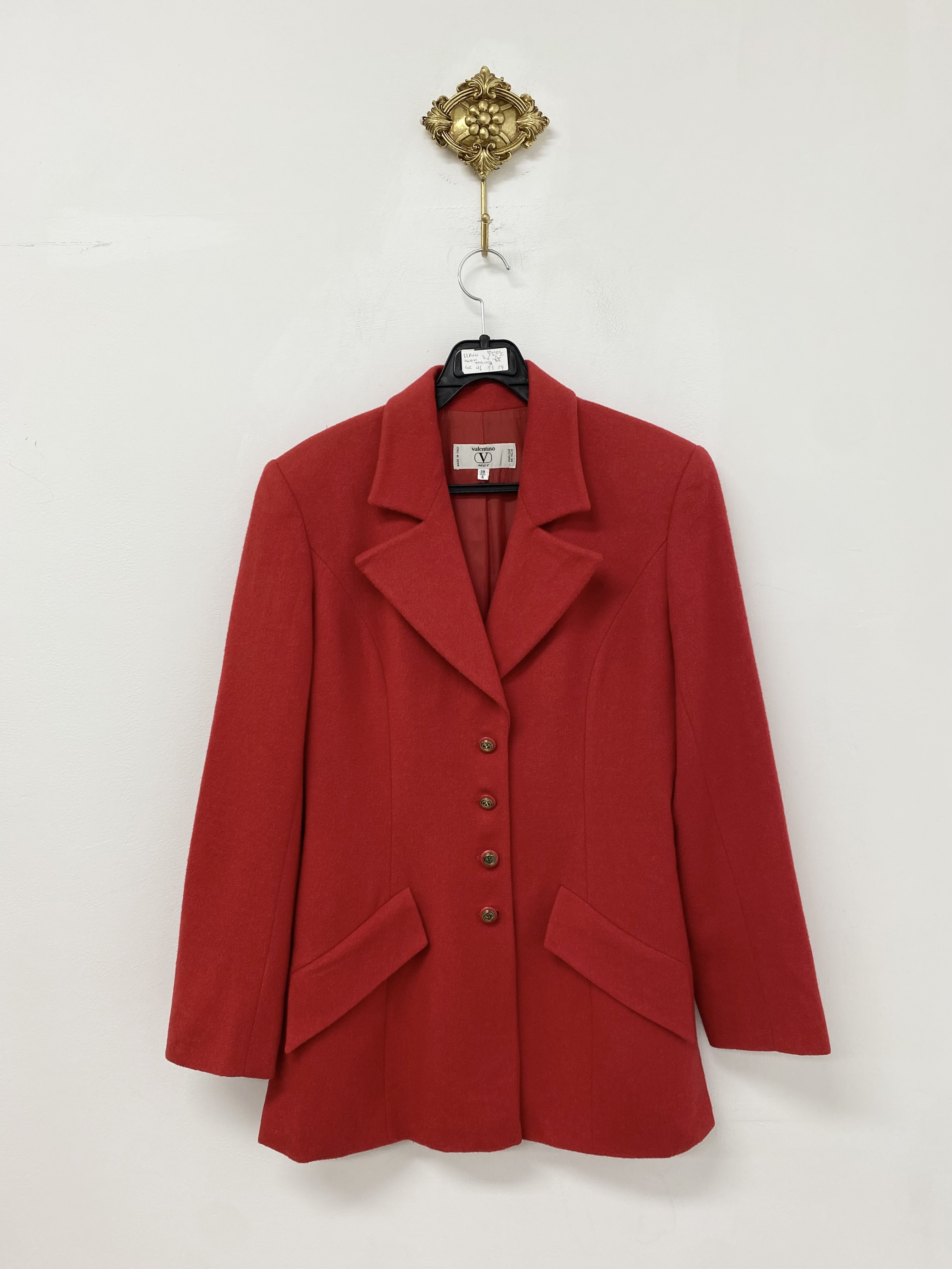 Valentino red cashmere unique coat (made in italy)