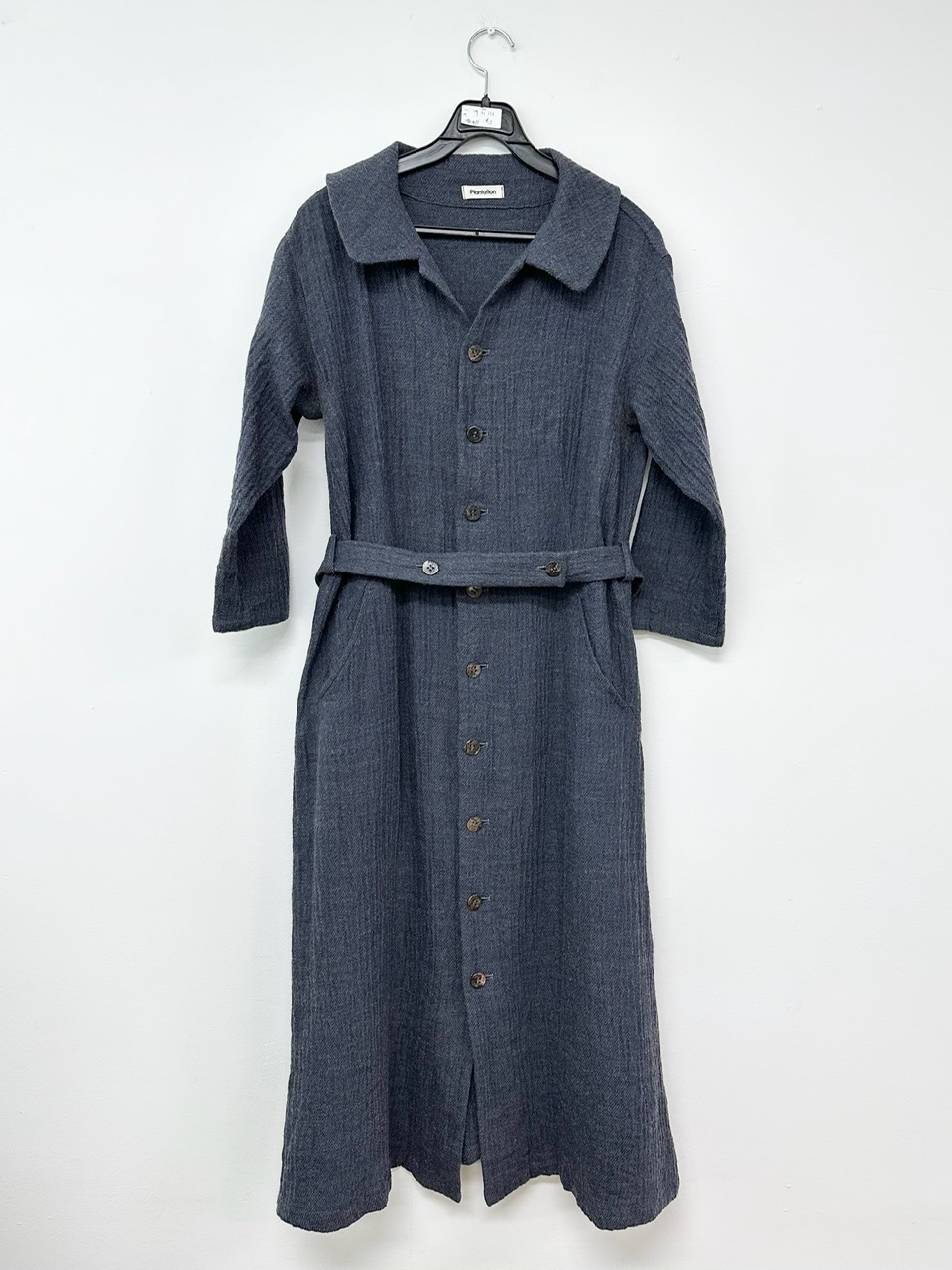 Plantation navy wool dress